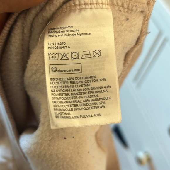 H&M heathered pink sweatshirt x-small - Picture 6 of 6